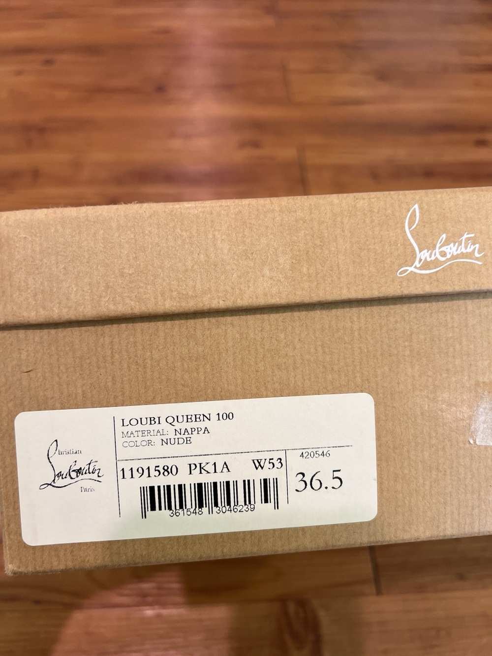 Christian Louboutin Nude Slingback Heels Sandals 100 - Picture 9 of 11